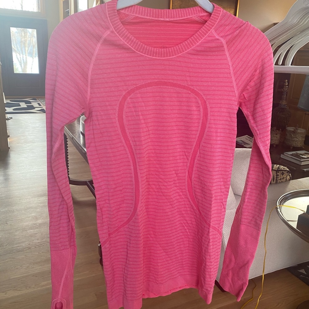 Pink lululemon longsleeve